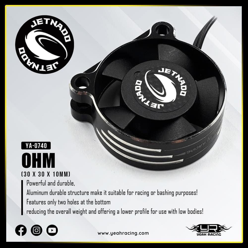 YR Jetnado Ohm Super High Speed Fan!
Model: YA-0740 

Jetnado series of cooling fans, with a upgraded motor providing more rpms pushing more air offering more cooling than before! Comes with 3 different variant, make your pick and build yourself a competitive RC.

#YeahRacing