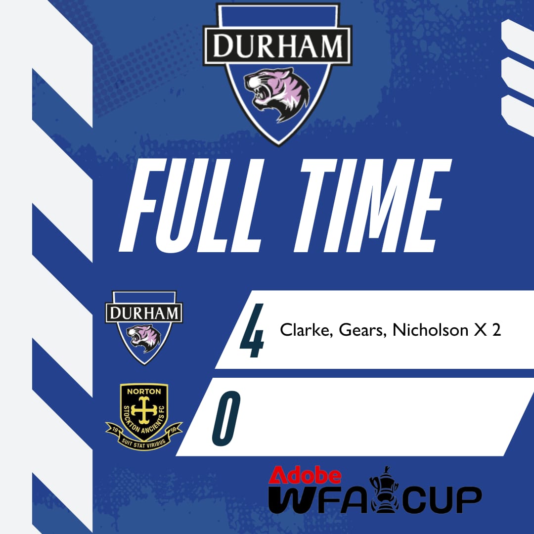 GETTTTTTTTTT IN!!!

A complete performance from the girls in blue today, 4 great goals and a clean sheet see us in the hat for the 2nd Round Proper of the <a href="/AdobeWFACup/">Adobe Women's FA Cup</a> 🎩

<a href="/Daisymay2007/">Daisy may clarke</a> ⚽️
<a href="/nickigears/">Nicki Gears</a> ⚽️
<a href="/erinnicholsonnx/">Erin Nicholson</a> ⚽️⚽️