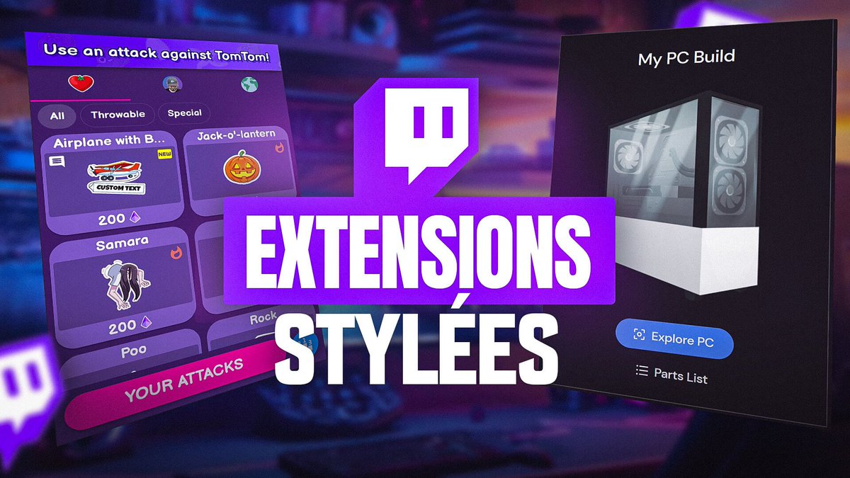 🎦 J'ai trouvé de nouvelles extensions Twitch stylées qui vous aideront à renforcer l'engagement de votre commu, ça fait zizir.

➡️ youtu.be/RXtG2KAfMoc