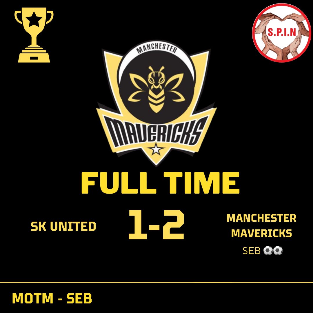 mcrmavericks's tweet photo. Good battle with SK, game of few chances but a nicely placed penalty and an absolute worldie from @sebsheldon08 gave us the 3 points. SK got a goal with the last kick of the game to prevent a severely hungover admin a clean sheet but the wins the most important part!. #UpTheMavs https://t.co/BqtFyMHEMk