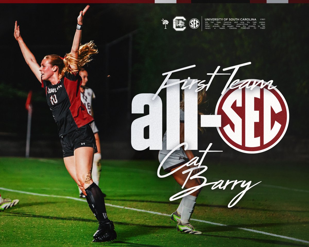 She's a 🔟 outta 🔟

<a href="/catbarry25/">Catherine Barry</a> has been named to the All-<a href="/SEC/">Southeastern Conference</a> First Team!!

🔗: bit.ly/48AALfE