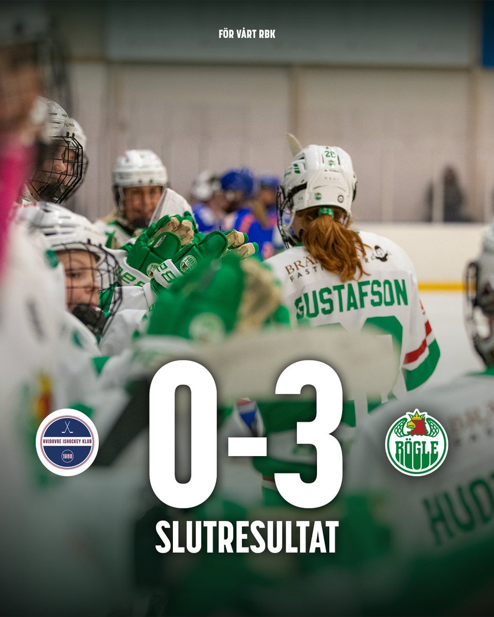 Tre mål i tredje perioden &amp; en hållen nolla av Alba Gonzalo innebär tre poäng i sista matchen innan landslagsuppehållet 💚

Dagens grönvita målskyttar: Emily Gustafson, Margot Huot-Marchand &amp; Josefine Engmann