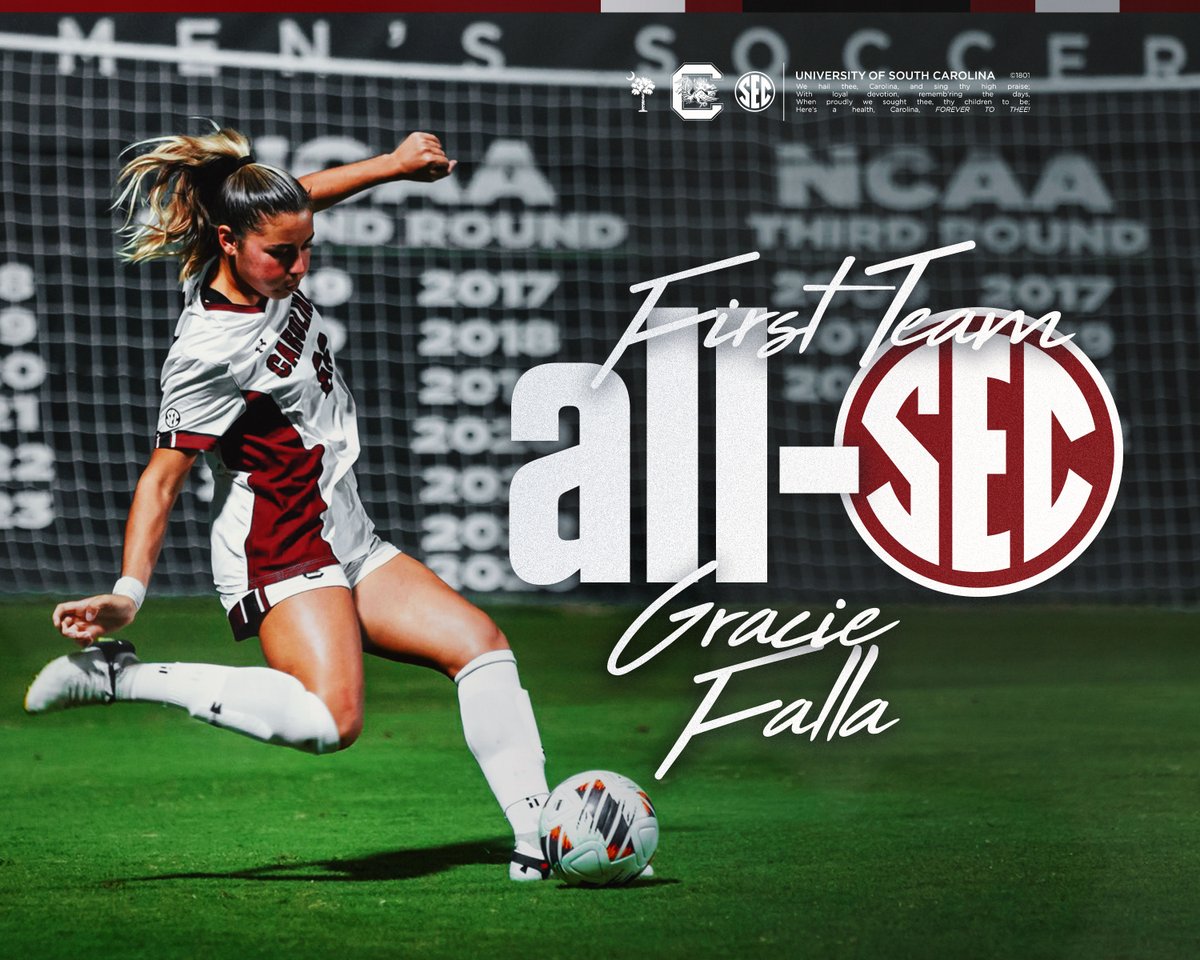 Holding it down for the full 9️⃣0️⃣ every time ya see her 

<a href="/falla_gracie/">Gracie Falla</a> is an All-<a href="/SEC/">Southeastern Conference</a> First Team selection!

🔗: bit.ly/48AALfE