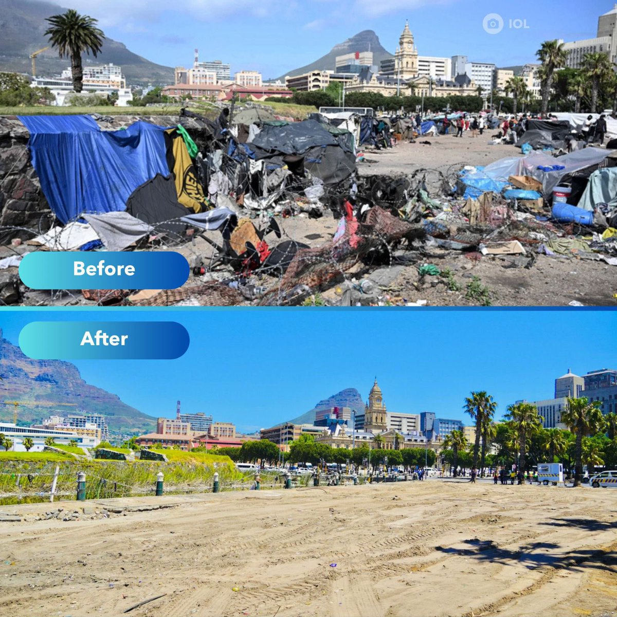 Our_DA's tweet photo. ✅ Progress in cleaning Cape Town and the Castle of Good Hope! https://t.co/16luGJCTSS
