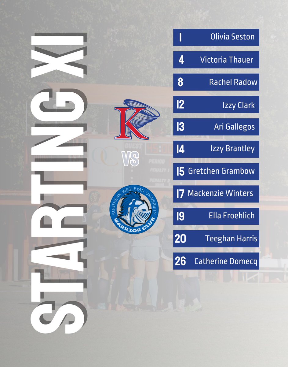 Sounds the siren! It’s game day - we’ll see you at 2pm. 🔵🌪️🔴 ⚽️
📍 Central, SC
#KingPride #OneStorm #GameDay