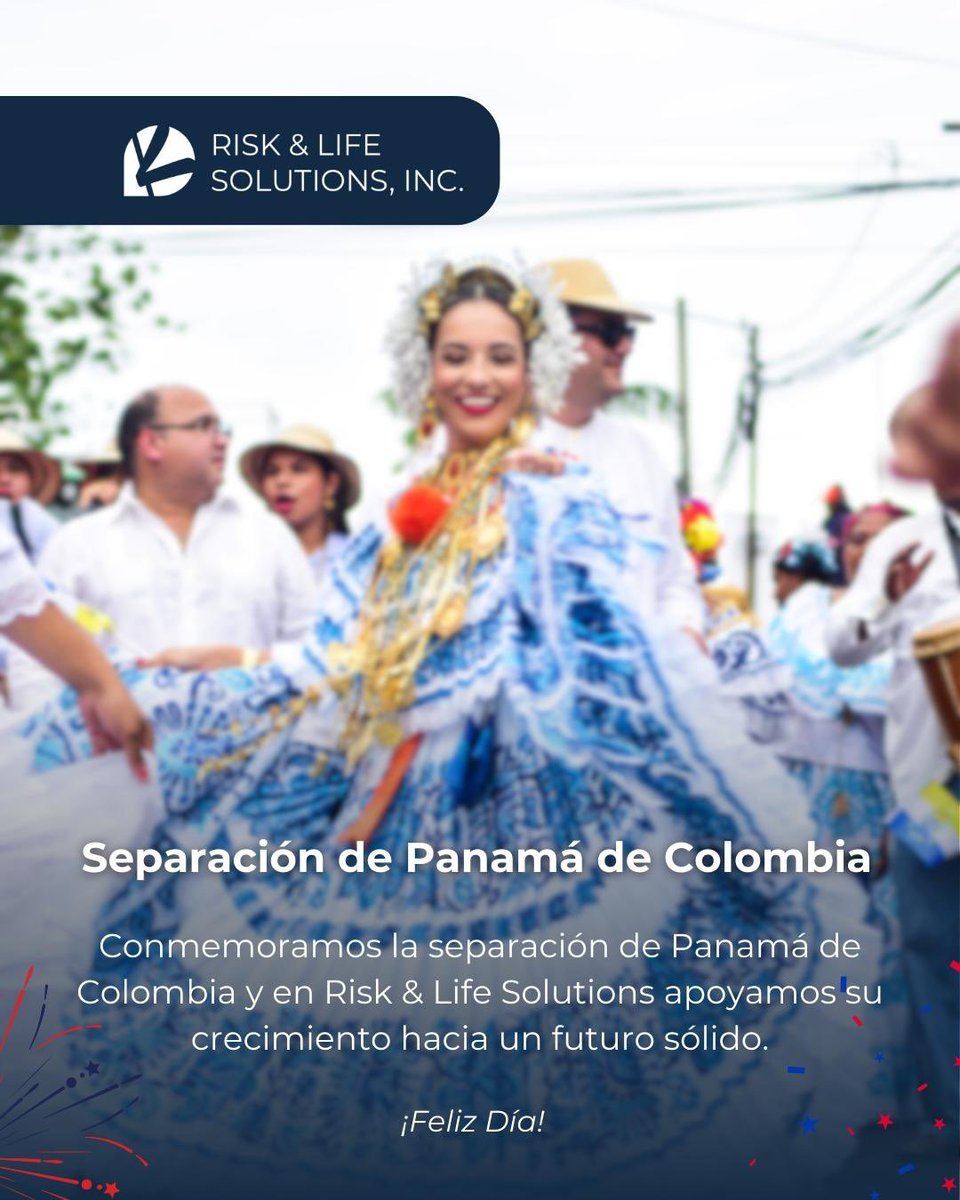 🌎 ¡Celebramos el crecimiento! En Risk &amp; Life Solutions, conmemoramos la separación de Panamá de Colombia.
¡Feliz Día de la Separación, Panamá! 🎉🇵🇦

#Panamá #DíaDeLaSeparación #CrecimientoSostenible #RiskAndLifeSolutions