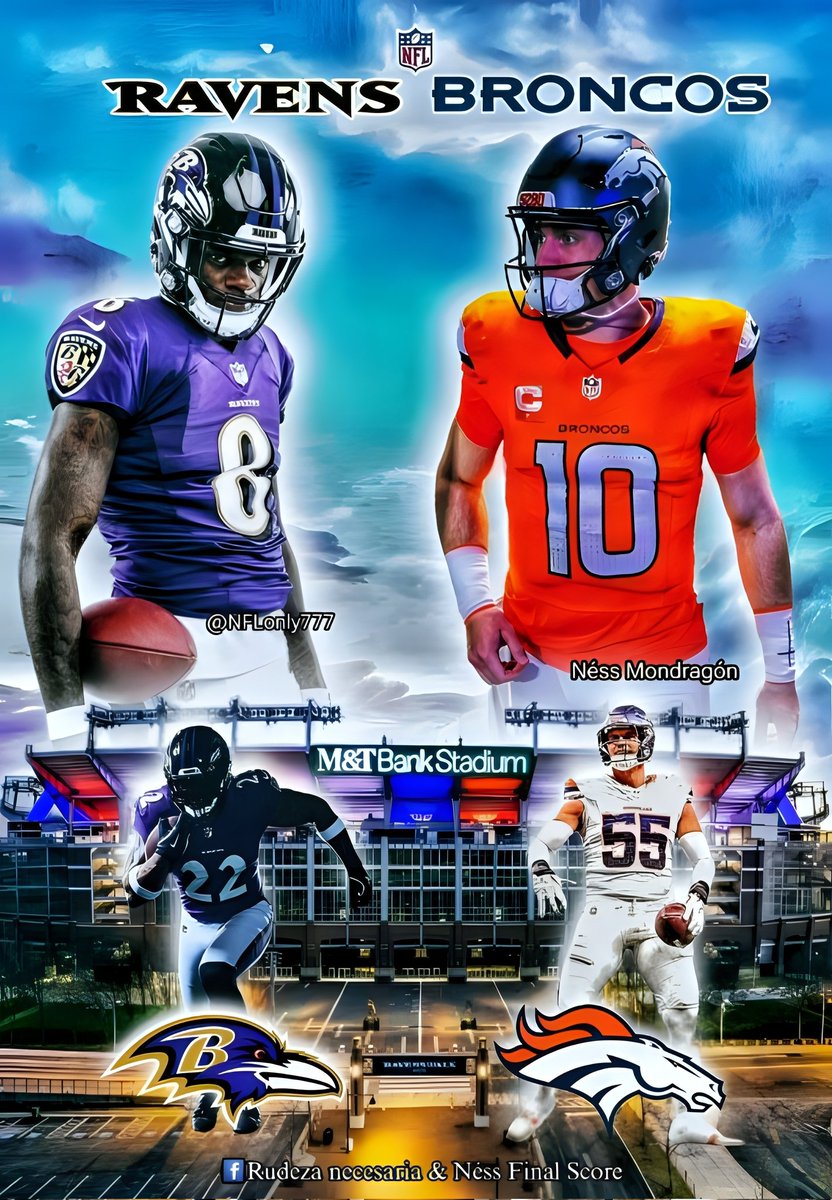 GAMEDAY en el M&amp;T Bank Stadium en Baltimore, <a href="/Broncos/">Denver Broncos</a> vs <a href="/Ravens/">Baltimore Ravens</a>, Nix vs Jackson, Lamaar esta en duda pero Derrick Henry si lo está, es ganar o ganar para la #BroncosCountry, saludos <a href="/BroncosEspanol/">Broncos En Español</a> <a href="/DenverBroncosMx/">Denver Broncos MX 🇲🇽</a> <a href="/ivantalavera/">“El coach” Talavera</a> <a href="/jovche2/">Juan Olivares</a> y a toda la familia de los Broncos
