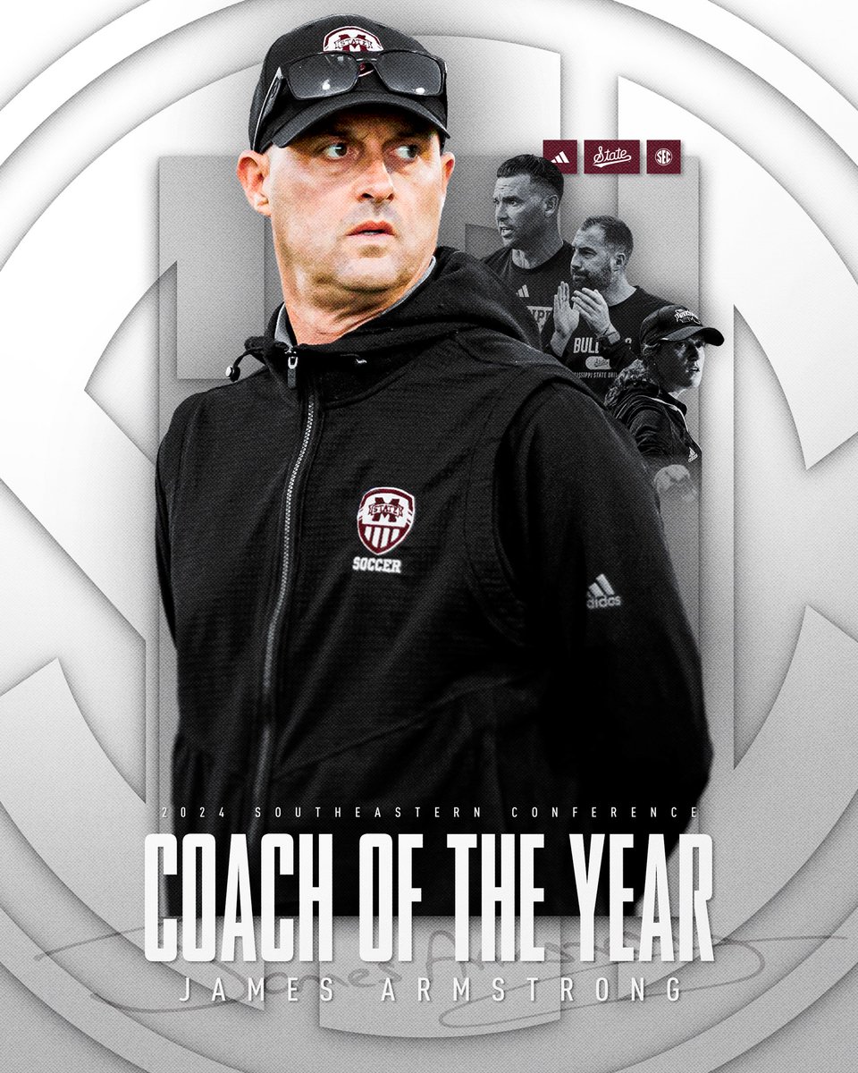 HailStateSOC's tweet image. 𝐒𝐄𝐂 𝐂𝐎𝐀𝐂𝐇 𝐎𝐅 𝐓𝐇𝐄 𝐘𝐄𝐀𝐑! 

Congratulations, @MSU_JArmstrong! 

#HailState🐶