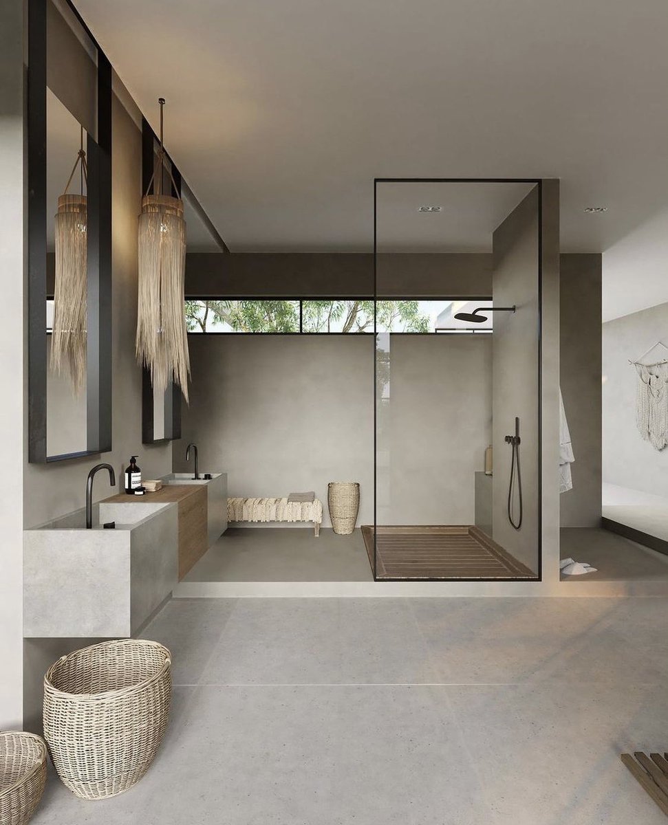 INTERIORPORN1's tweet photo. I’m absolutely in love with this bathroom https://t.co/vl4CgqpjxE
