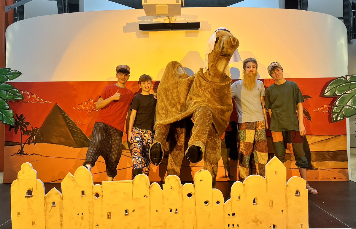 A mirage or camelflage? Two days to go till JOSEPH. Tickets on ParentPay or the door! 🐪🌴