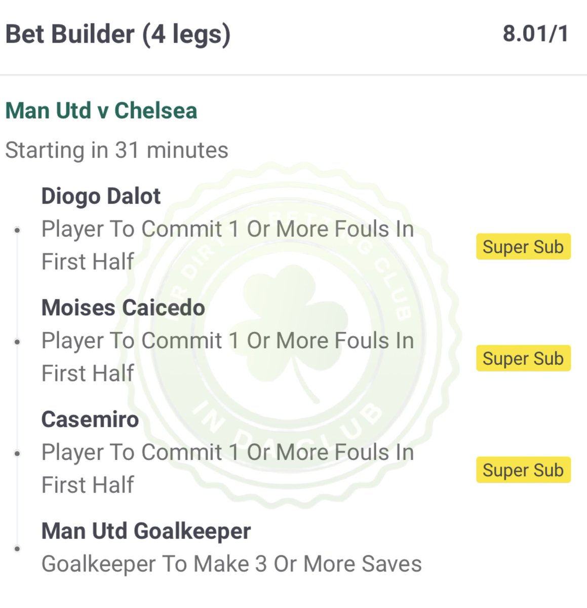 FIRST HALF FOULS ⚠️

Man U v Chelsea