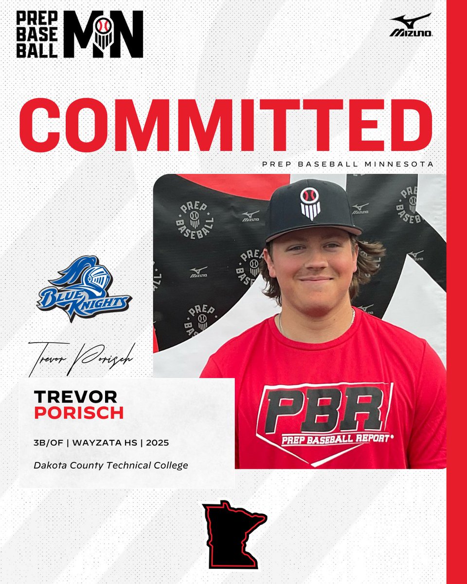 🎓𝐂𝐨𝐦𝐦𝐢𝐭𝐦𝐞𝐧𝐭 𝐖𝐚𝐭𝐜𝐡🎓

Trevor Porisch, (2025, 3B/OF, <a href="/wtbaseball2023/">Wayzata Trojans Baseball</a>) commits to Dakota County Technical College.

👤 loom.ly/cXh1f0U

<a href="/TrevorPorisch19/">Trevor Porisch</a> ✖️ <a href="/BaseballDctc/">DCTC Baseball ⚔️</a>
