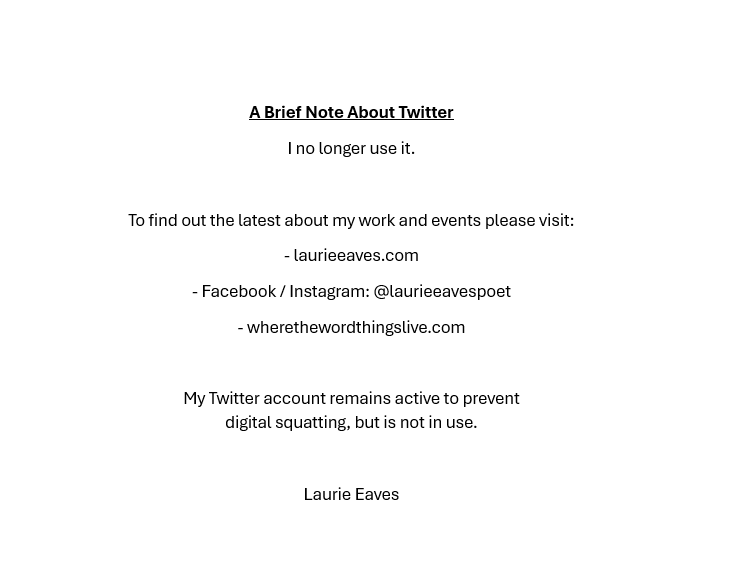 Laurie Eaves tweet media