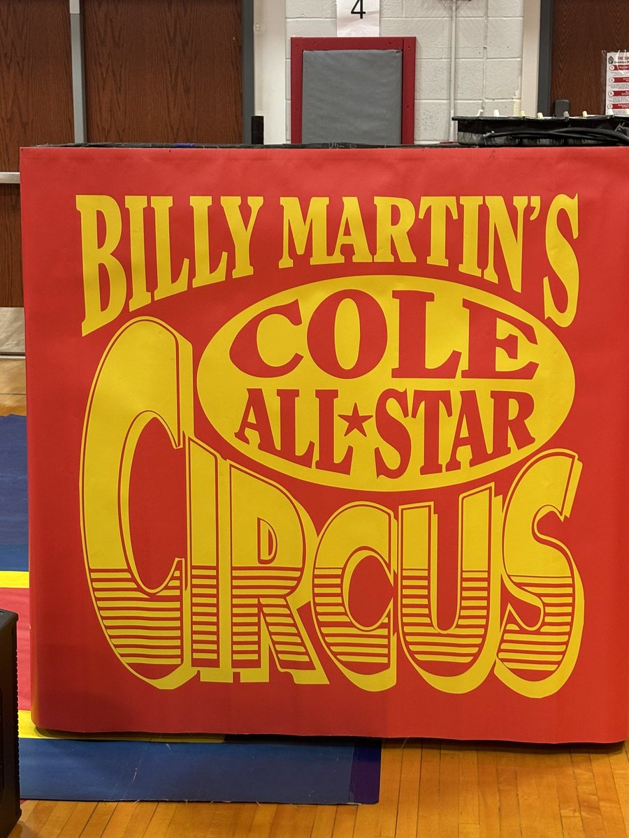 Circus set up at the middle school has started! Doors open at 2 and the show starts at 3. Hope to see you there!