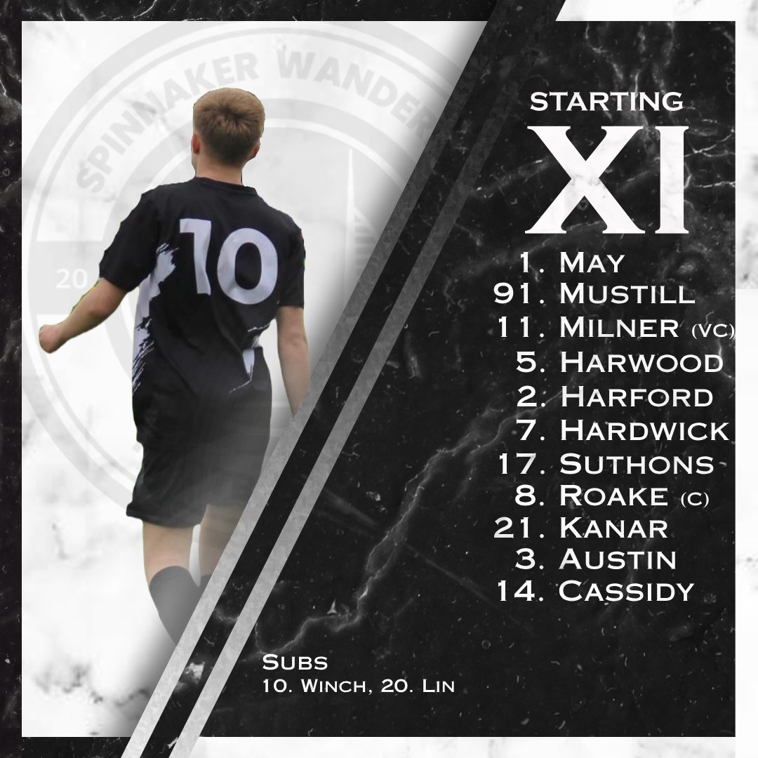 SpinnakerWanderersFC (@spinnakerfc) on Twitter photo Your #wanderers XI as we take on Cowplain Res Away ⚫️⚪️ Your #wanderers XI as we take on Cowplain Res Away ⚫️⚪️