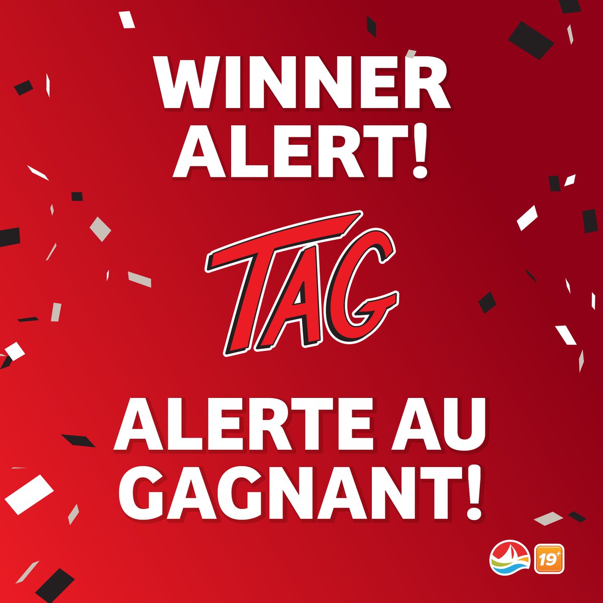 🚨 WINNER ALERT! 🚨 Check your #TAG tickets, Yarmouth, N.S! You could be a potential $100,000 winner! 🎉 bit.ly/3uDqR9X