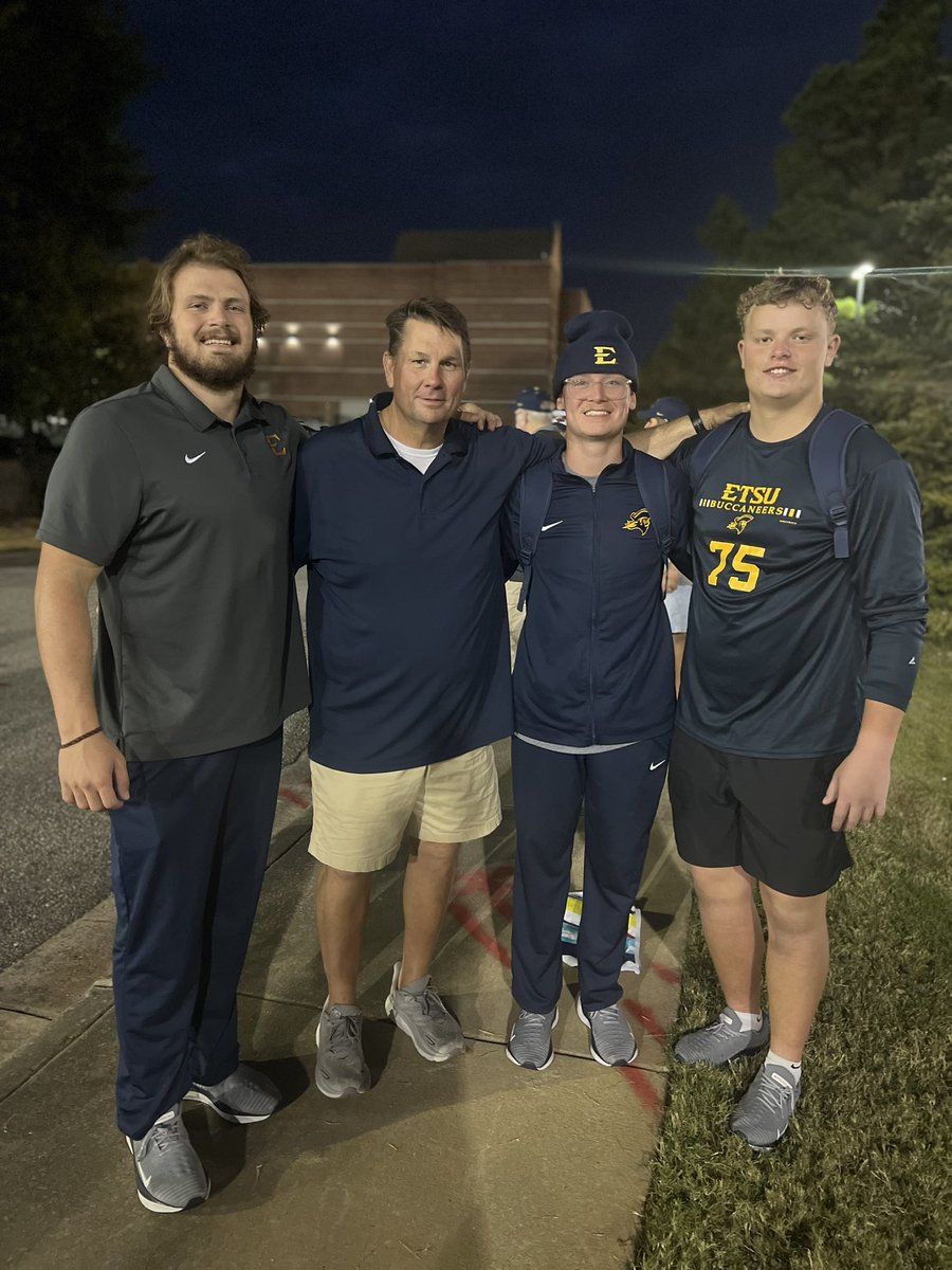 It was awesome watching former Wildcats doing great things on Saturday for <a href="/ETSUFootball/">ETSU Football</a>.  These three make us all proud. <a href="/bigmac663/">Will Mccraw</a> <a href="/Jack_Hood53/">Jack Hood</a> <a href="/haydenross2024/">Hayden Ross</a>. #WAR