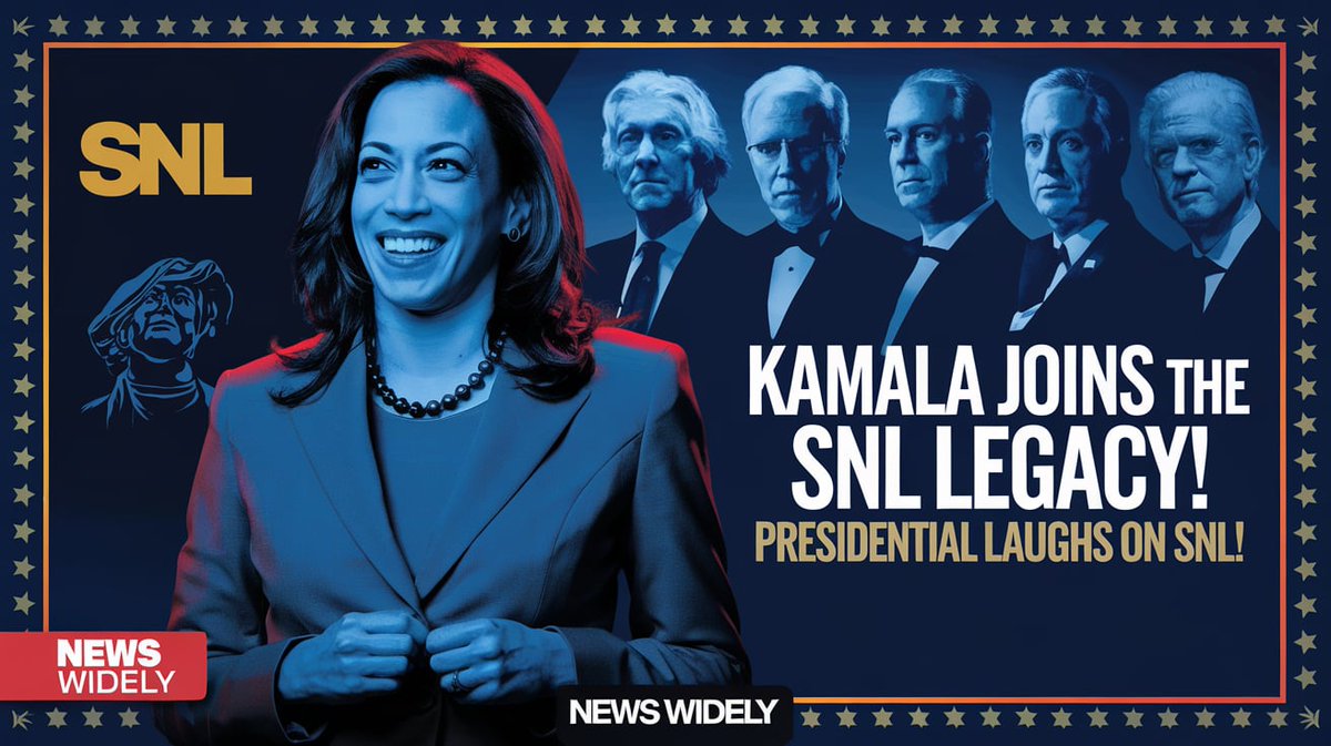 NewsWidely's tweet image. Harris Becomes the Latest Politician to Hilariously Crash Saturday Night Live!

Kamala Harris Joins the SNL Legacy in Race Against Trum
#KamalaOnSNL #PoliticalSatire #PresidentialHumor #SNL #KamalaHarris #DonaldTrump #HillaryClinton #USPolitics