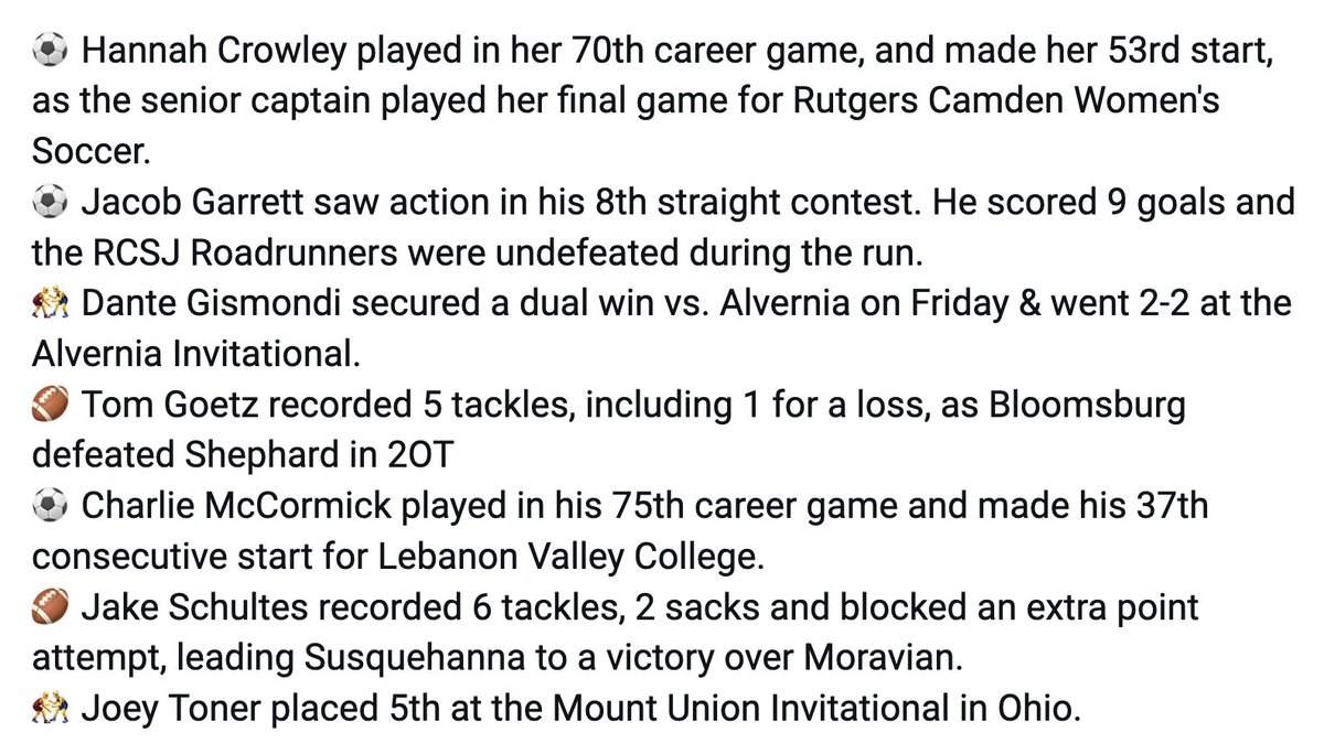 Gators at the collegiate level this week: