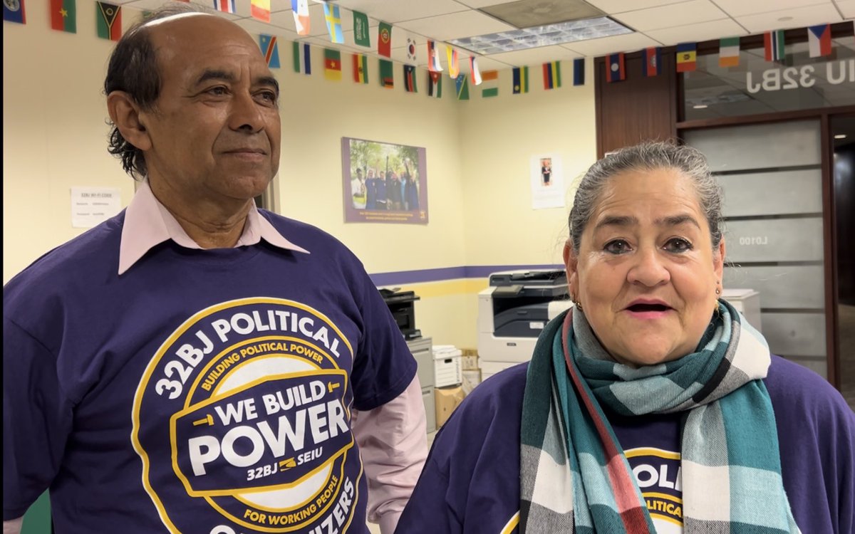 First time voters and longtime <a href="/32BJSEIU/">32BJ SEIU /// #BuildingJustice 🧹✊🏽</a> members Maria and Jose Ventura are on Long Island #GOTV canvassing for John Avlon (<a href="/JohnAvlon/">John Avlon</a>) for Congress in #NY01!

Yesterday they were knocking on doors for Laura Gillen for Congress (<a href="/LauraAGillen/">Laura Gillen</a>) in #NY4 and #HarrisWalz2024 !