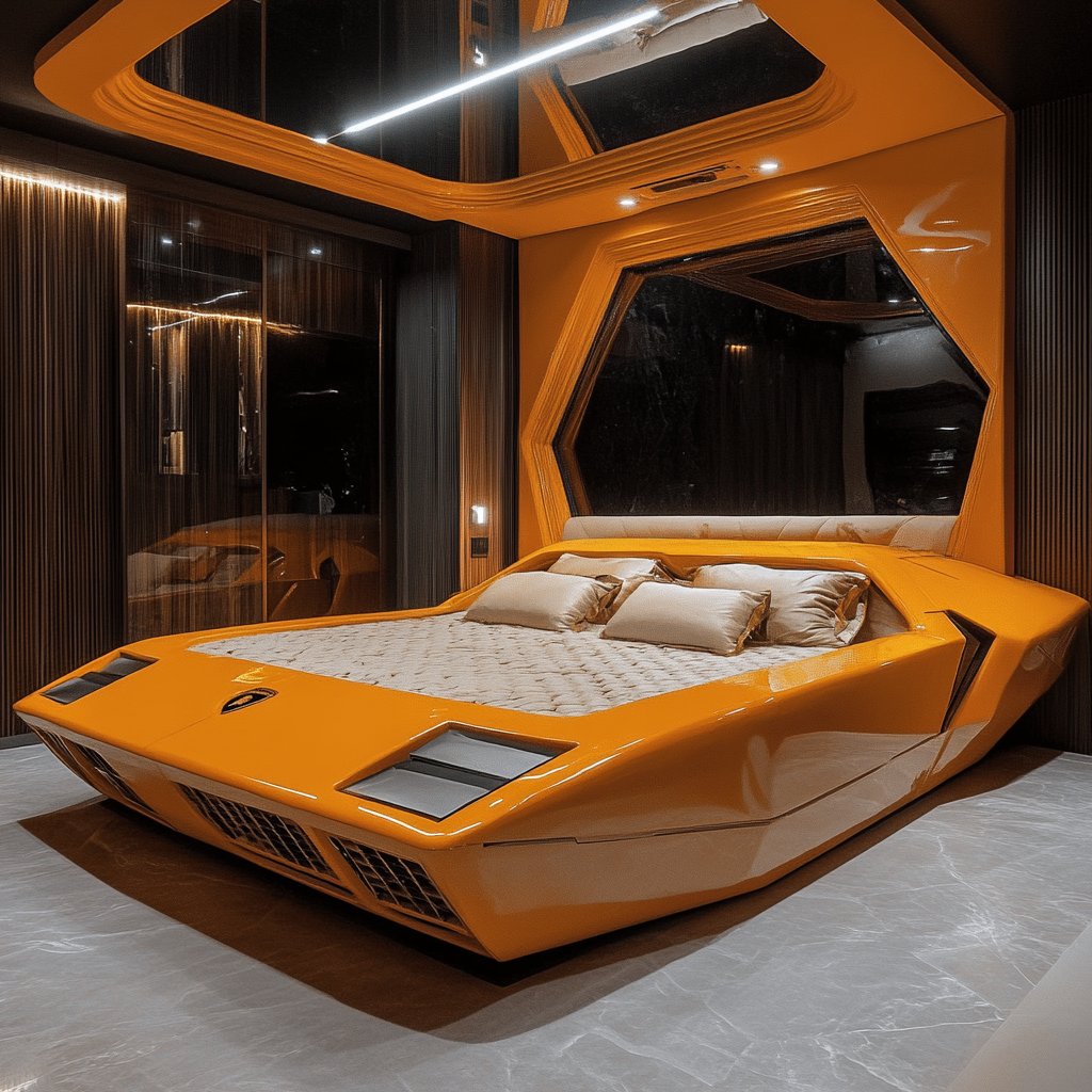 HighSpeedDesign's tweet image. Bring back the car beds! #audi #lamborghini #bugatti #bmw #carporn #carbed #r8 #countach #mpower #chiron #veyron