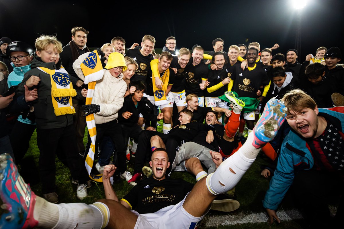 GodwinAguda2's tweet photo. God did it 🙌💯 We are back to Superettan Football 💛🤍 https://t.co/G7FeKgpH3b