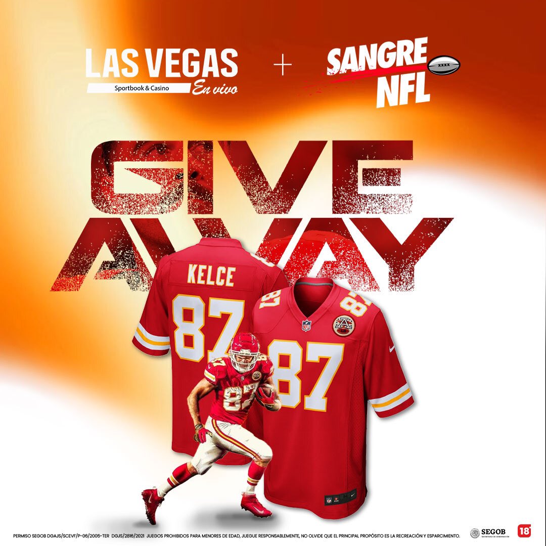 SangreNFL's tweet photo. ¡¡VOY A REGALAR EL JERSEY DEL MEJOR ALA CERRADA DE LA NFL, GIVEAWAY JERSEY CHIEFS TRAVIS KELCE!!

Para participar (OBLIGATORIO):

➤ Dale RT a este tweet
➤ Sigue a @lasvegasenvivo 

El ganador lo anunciaré el 10 de noviembre a las 11:00 AM y el jersey lo enviaré hasta tu casa. https://t.co/KE1TizqDVH