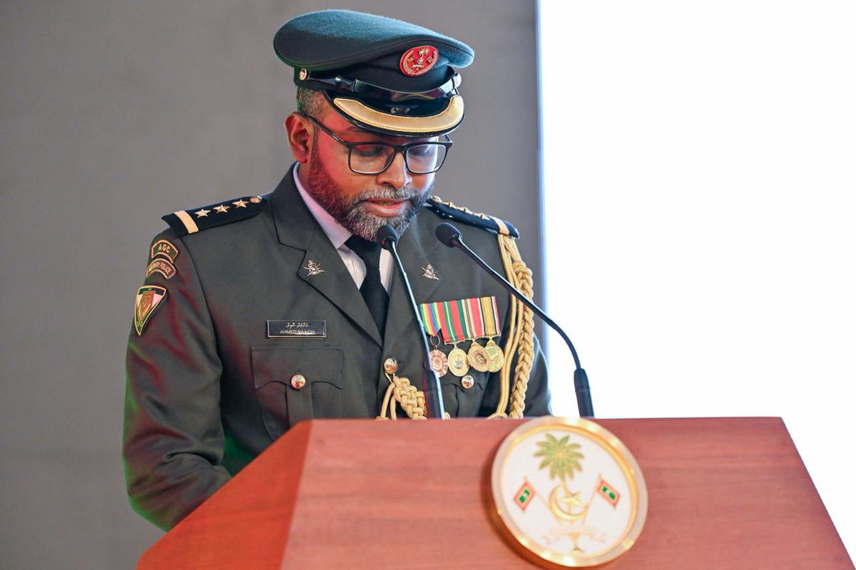 President Dr <a href="/MMuizzu/">Dr Mohamed Muizzu</a> and First Lady Madam Sajidha Mohamed attend the official ceremony to commemorate the Victory Day of the Maldives.

Victory Day is celebrated each year to honour the victory of <a href="/MNDF_Official/">Maldives National Defence Force</a> against a terrorist attack on November 3, 1988.
