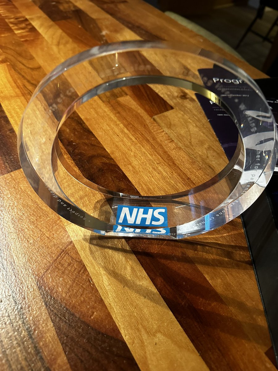 NatalieBelt1's tweet photo. Not one to shout about personal achievements but had a little Sunday tidy up today and came across these awards from 2012 hidden in a box. A young NHS leader at 29 years old winning HTFT Inspirational Leader award that year and then went onto win NHS Community Leader of the Year https://t.co/vDcopdPTLH