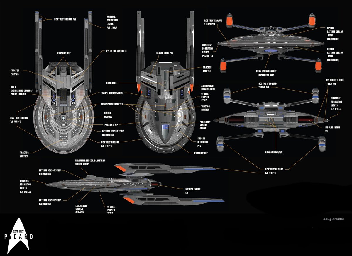 USS Fearless • Sagan Class Starship • Starfleet Registry NCC-14598-A

• External Arrangement

#ussfearless #saganclass #startrek