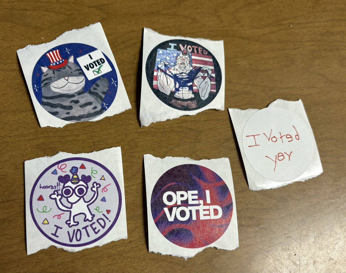 I’m so happy our voting place got the stickers!! I asked first to make sure it was ok to take more than 1.

Vote secured!