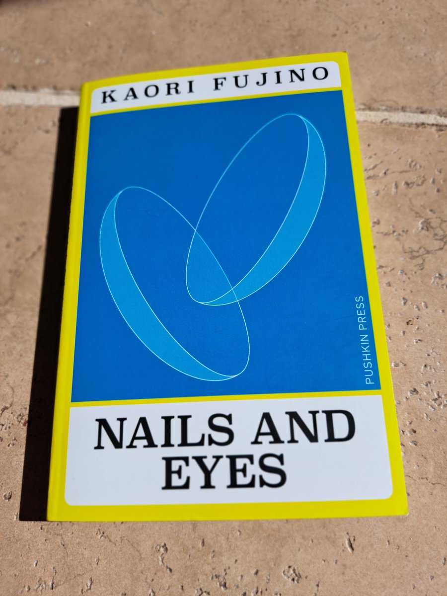 This week's #SundaySentence is from Kaori Fujino's novella Nails and Eyes: "It was as though the words on the page were smiling at you, greeting you like an old friend with a quick wave of the hand."