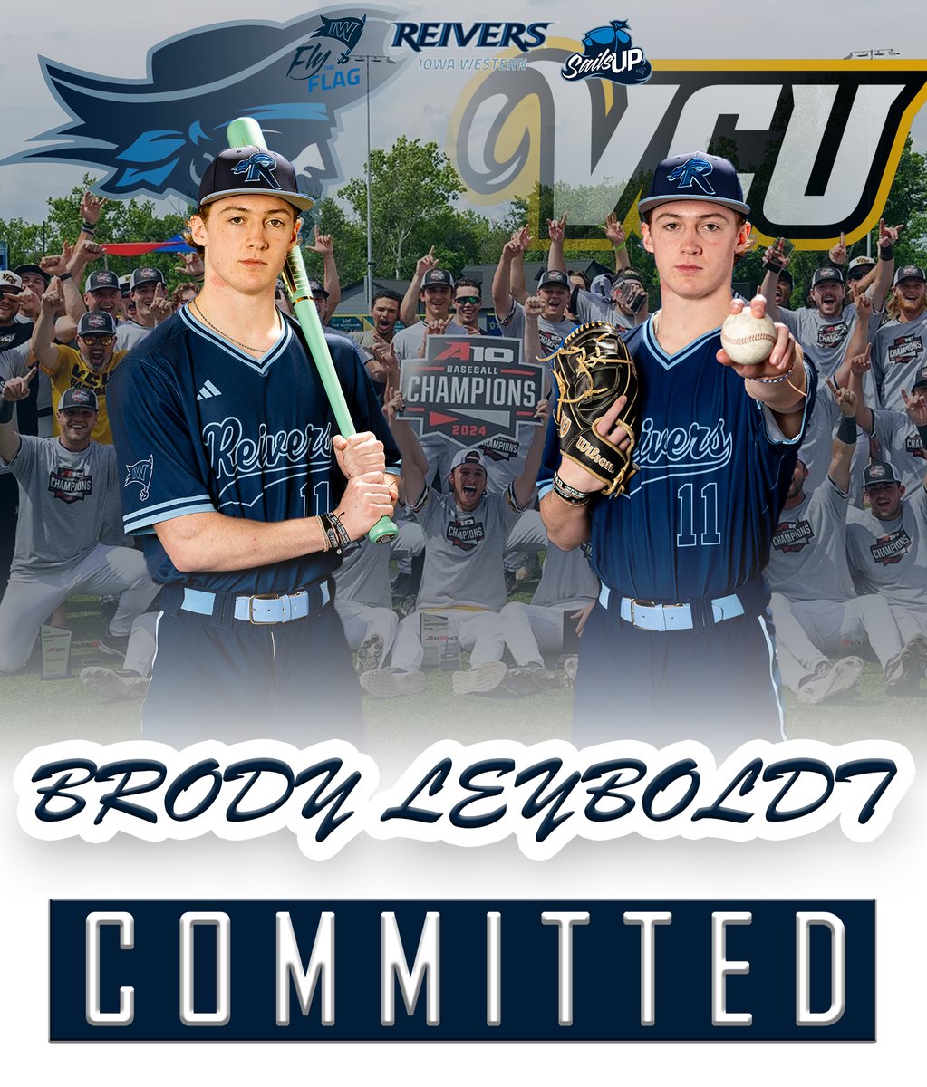 Iowa Western Reivers Baseball (@reiverbaseball) on Twitter photo Congratulations to Brody Leyboldt (<a href="/BLeyboldt/">Brody Leyboldt</a>) on his commitment to VCU!!!
Leyboldt heads east to join the reigning Atlantic-10 champs as a two way player! Rams are getting a good one!!!
#ReiversMovingOn | #SailsUp๐ดโโ ๏ธ | <a href="/GoReivers/">Iowa Western Reivers</a> Congratulations to Brody Leyboldt (<a href="/BLeyboldt/">Brody Leyboldt</a>) on his commitment to VCU!!!
Leyboldt heads east to join the reigning Atlantic-10 champs as a two way player! Rams are getting a good one!!!
#ReiversMovingOn | #SailsUp๐ดโโ ๏ธ | <a href="/GoReivers/">Iowa Western Reivers</a>