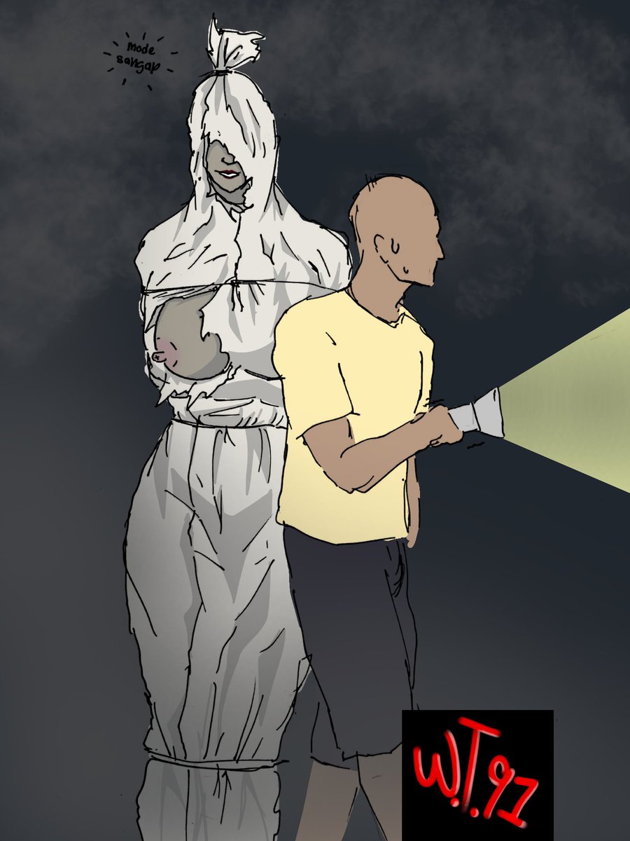tafiq91's tweet photo. Apa kena buat kalau jumpa pocong mcm ni? https://t.co/0bS7osOqz9