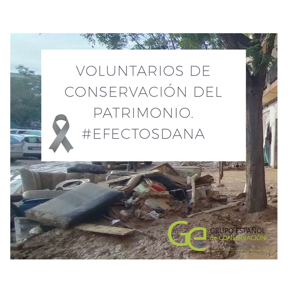 🚨VOLUNTARIOS DE CONSERVACIÓN DEL PATRIMONIO‼️
 #EFECTOSDANA
📢 Si crees que, como profesional de la Conservación del P. Cultural, puedes ayudar ante la situación que ha dejado la catástrofe de la Dana en Valencia, inscríbete en la red de voluntarios pinchando en “formulario” 👉