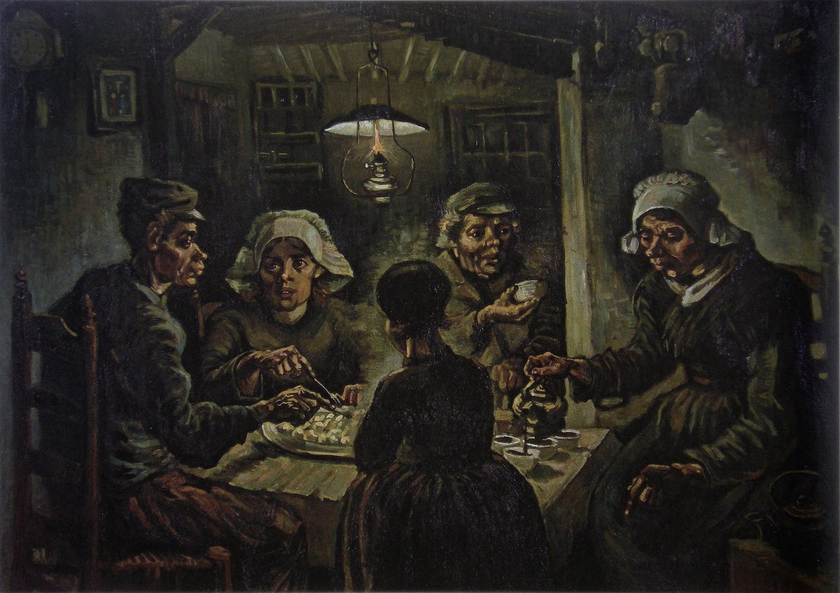 The Potato Eaters, 1885 #artbots #vangogh