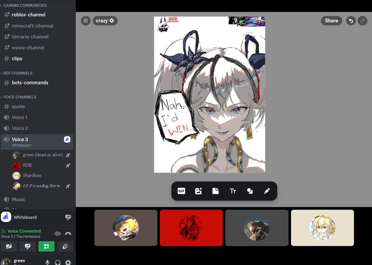 Greenblade901's tweet photo. drew camellya on whiteboard jamspace #illustration #fanart #WuWaFanart #WuWa #Wuthering_Waves #Camellya https://t.co/3sqITkGmH3