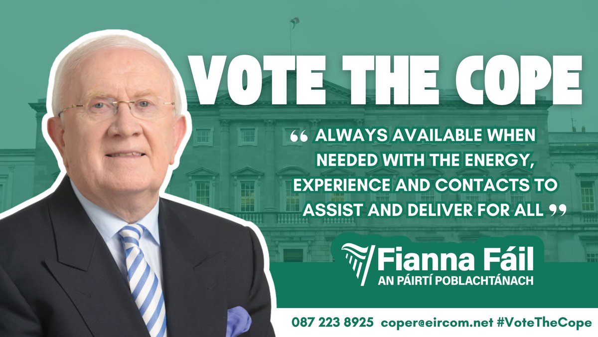 Pat the Cope Gallagher (@pat_thecope) on Twitter photo 🗳️ Vote The Cope!
‘Always available when needed, with the energy, experience, and connections to assist and deliver for everyone in our community’.
Let’s keep Donegal moving forward together!
<a href="/fiannafailparty/">Fianna Fáil</a>
#PTCG #PatTheCope #VoteTheCope #CommunityFirst 🗳️ Vote The Cope!
‘Always available when needed, with the energy, experience, and connections to assist and deliver for everyone in our community’.
Let’s keep Donegal moving forward together!
<a href="/fiannafailparty/">Fianna Fáil</a>
#PTCG #PatTheCope #VoteTheCope #CommunityFirst