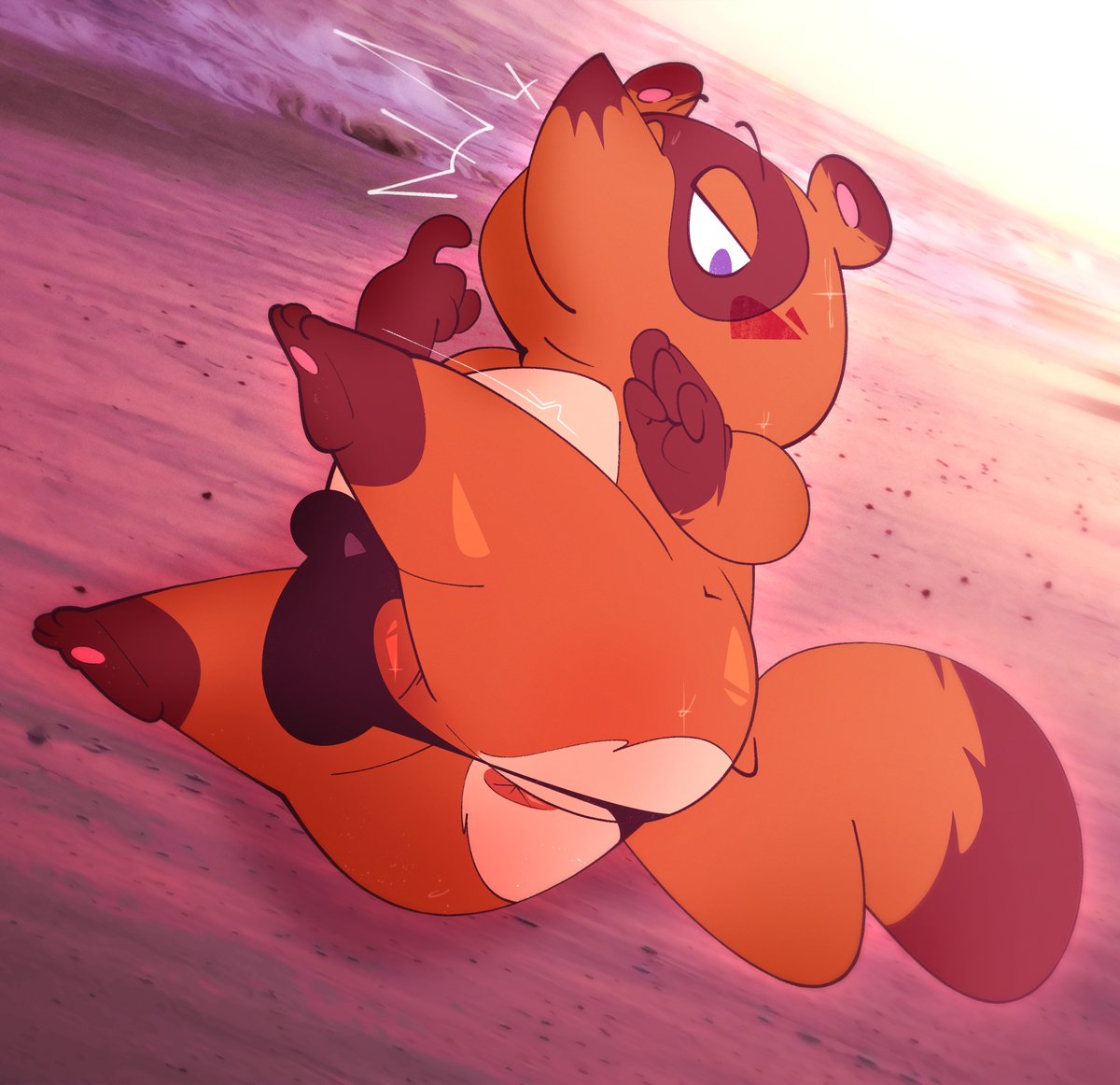 The_Alfie_Inc's tweet photo. Mr. Nook, I have a feeling you might've tripped on purpose 💦

commission for @/bugbearbutt https://t.co/IE9jwr3npM