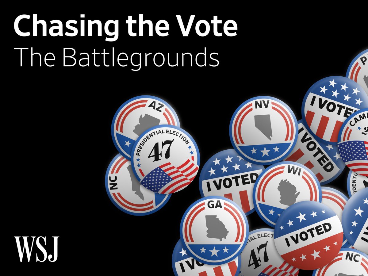 The biggest audio project I’ve ever been involved in just dropped its final episode. Chasing the Vote (and Chasing the Base before it) spoke to hundreds of people as a pulse check on what’s animating voters this election. Check out the whole series here: wsj.com/politics/elect…