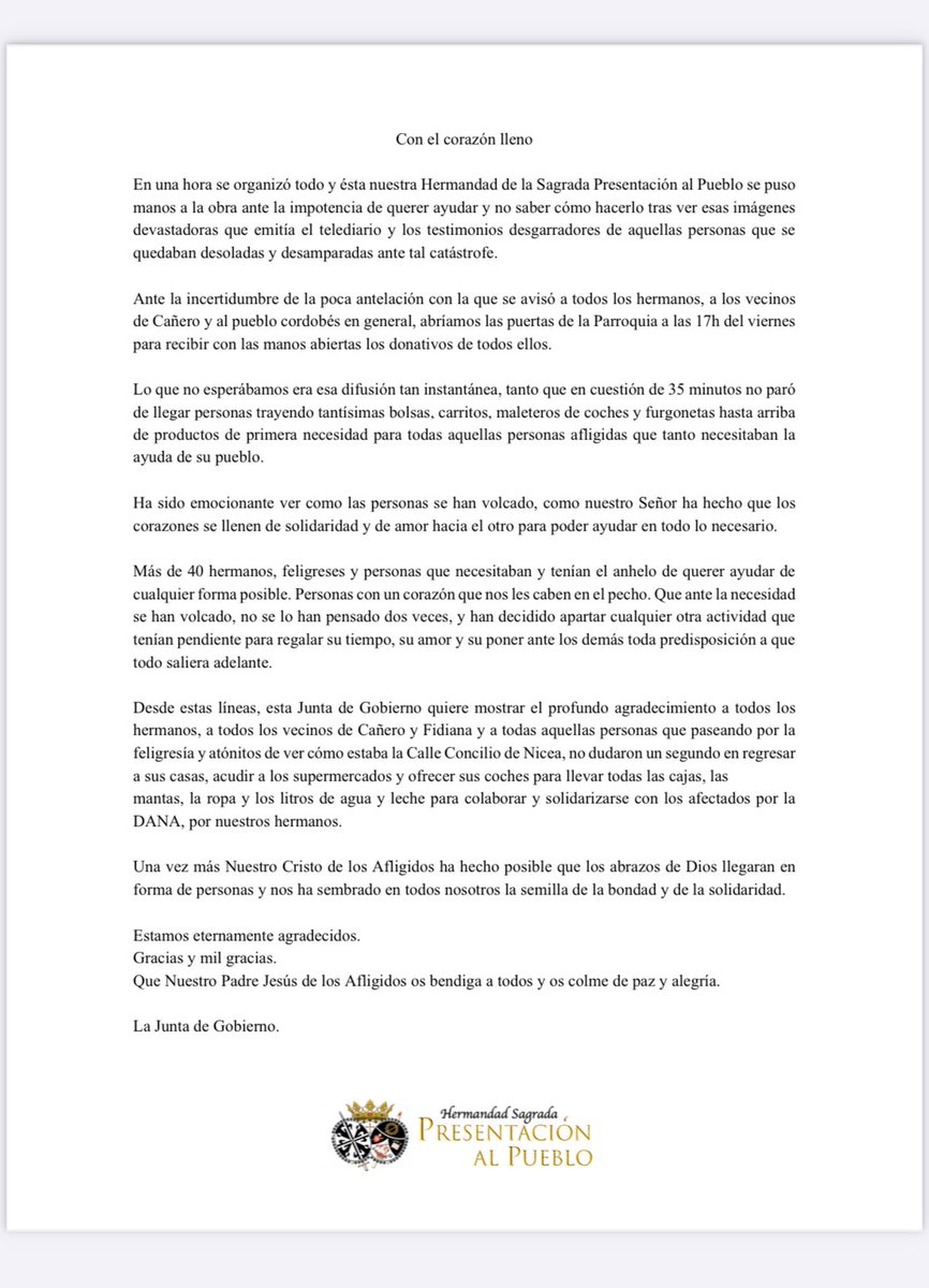 Hermandad Presentación al Pueblo (@gjpresentacion) on Twitter photo 