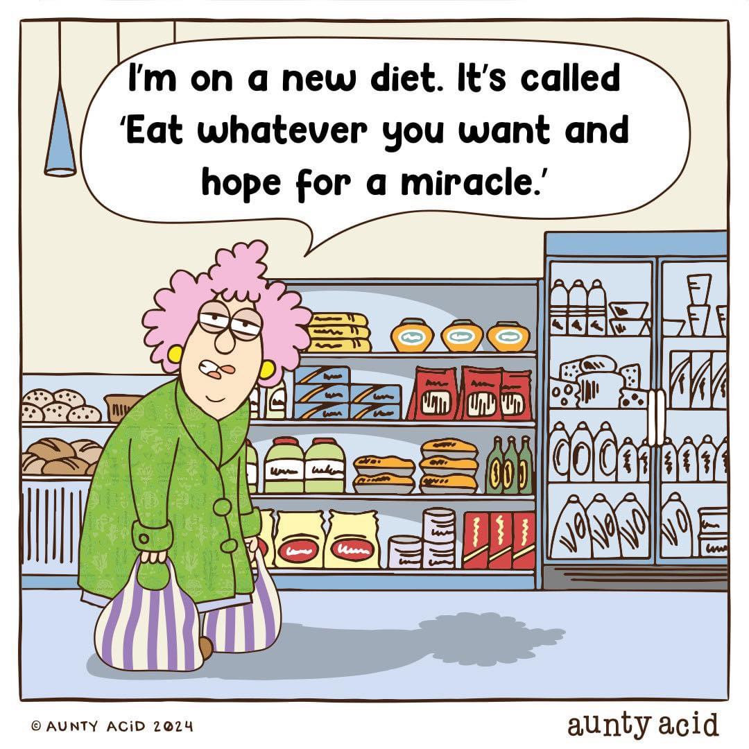 Dr_AJ_MD's tweet photo. Hahaha! ‘Miracle diet’ 

⁦⁦@auntyaciduk⁩ #EatIt #BeatIt #EatAllDiet #NewDiet https://t.co/XmEcydwi56