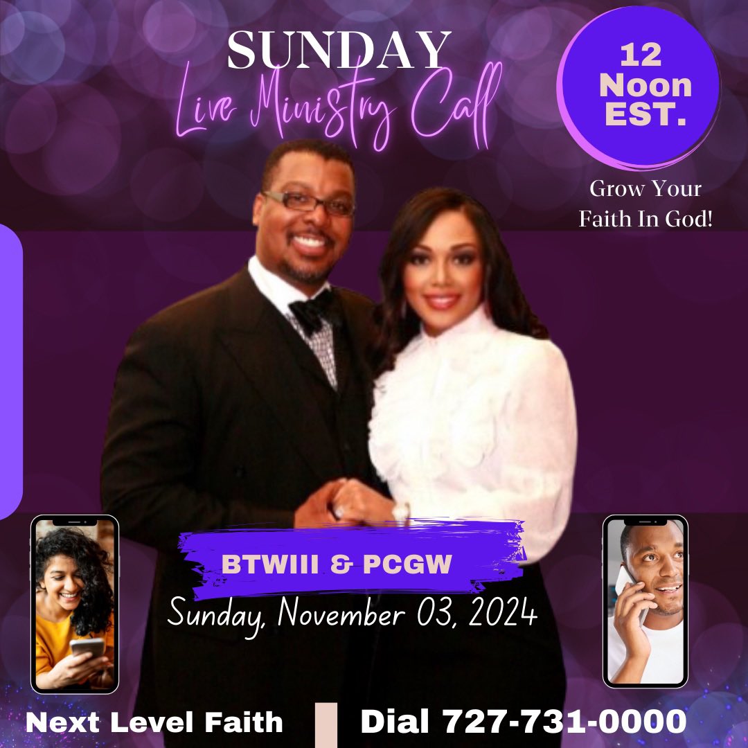 PCGlennWeeks's tweet photo. Today, Bishop will be teaching at 12 Noon EST. on today’s Sunday Live Call. God Bless You. https://t.co/CoVF7XR4go