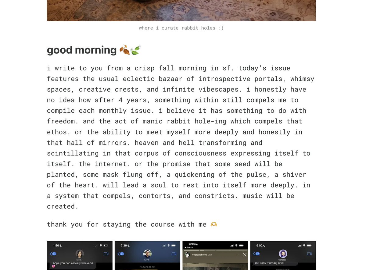 on why my little indie publication <a href="/rabbitholes_/">Rabbit Holes</a> exists: