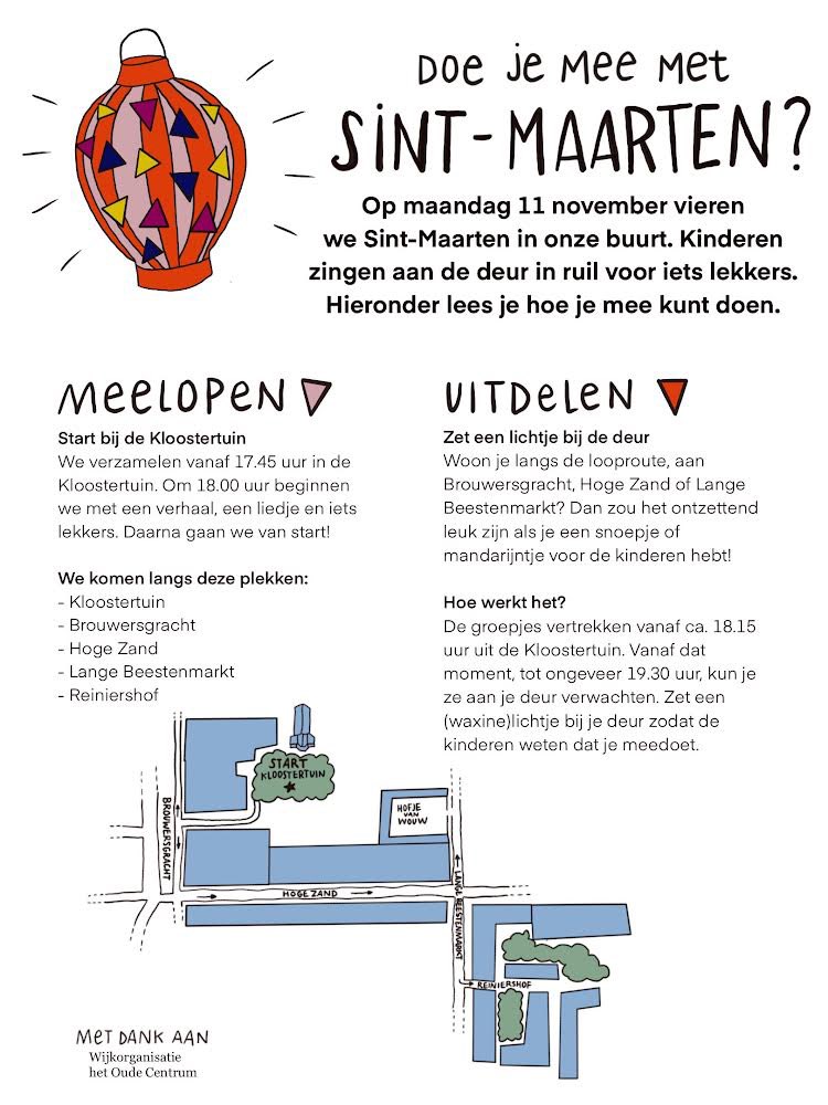 Doe je mee met Sint-Maarten op maandag 11 november?