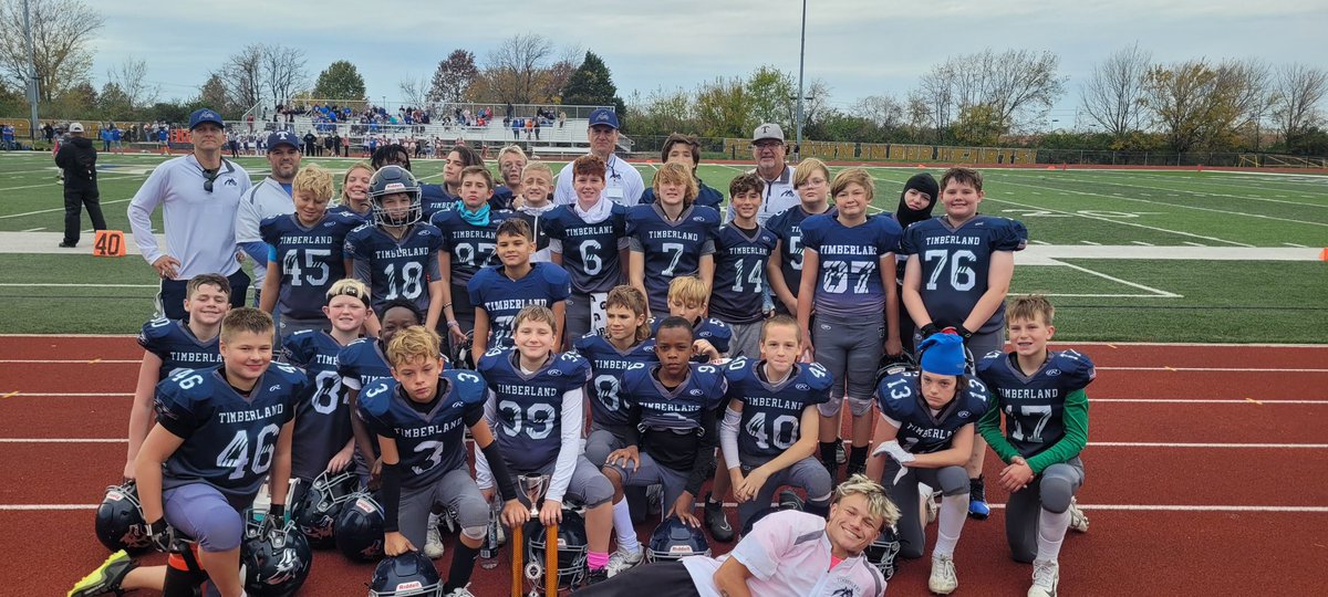 Congratulations to the <a href="/FZWJrJagFB/">FZW Jr Jag Football</a> for winning 1st place in the JRGAC Commissioners Cup 6th grade division! Also, congratulations to <a href="/TJRWolves/">Timberland Junior Wolves Football</a> for their 2nd place finish. Great season! #JRGAC #tacklefootball #football