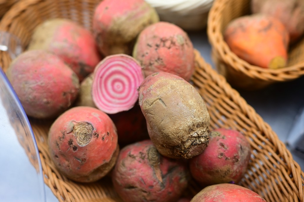 Chioggia beets from @lancasterfarmfresh are a stunning addition to our seasonal co-op produce section! #wegotthebeets