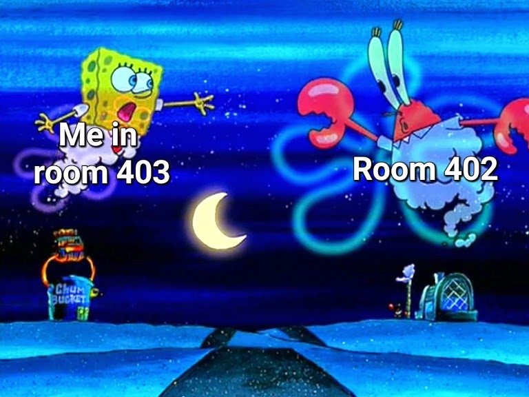 I'm in Nottingham for the week staying in a hotel I've stayed in before and they put me in the room next door to the one I stayed in last time 😭