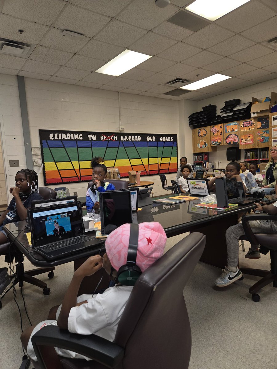 APSFickettMedia's tweet photo. Turning pages and making waves! Our team was ready to read between the lines and compete in the Helen Ruffin Picture Book Bowl! #ReadToLead @APSMediaServ @PrincipalBGrant @ebwoodsFickett #FicketthasHeart https://t.co/hPpzqjC2Tz
