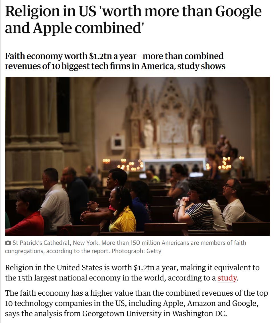 Frank_TIHZHO's tweet photo. That's $1.2 Trillion dollars a year NOT TAXED!

Enough, tax the church!